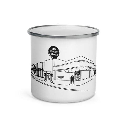 Building Outline Enamel Mug